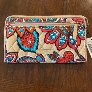 COPY - Vera Bradley RFID Front Zip Wristlet Wallet Purse